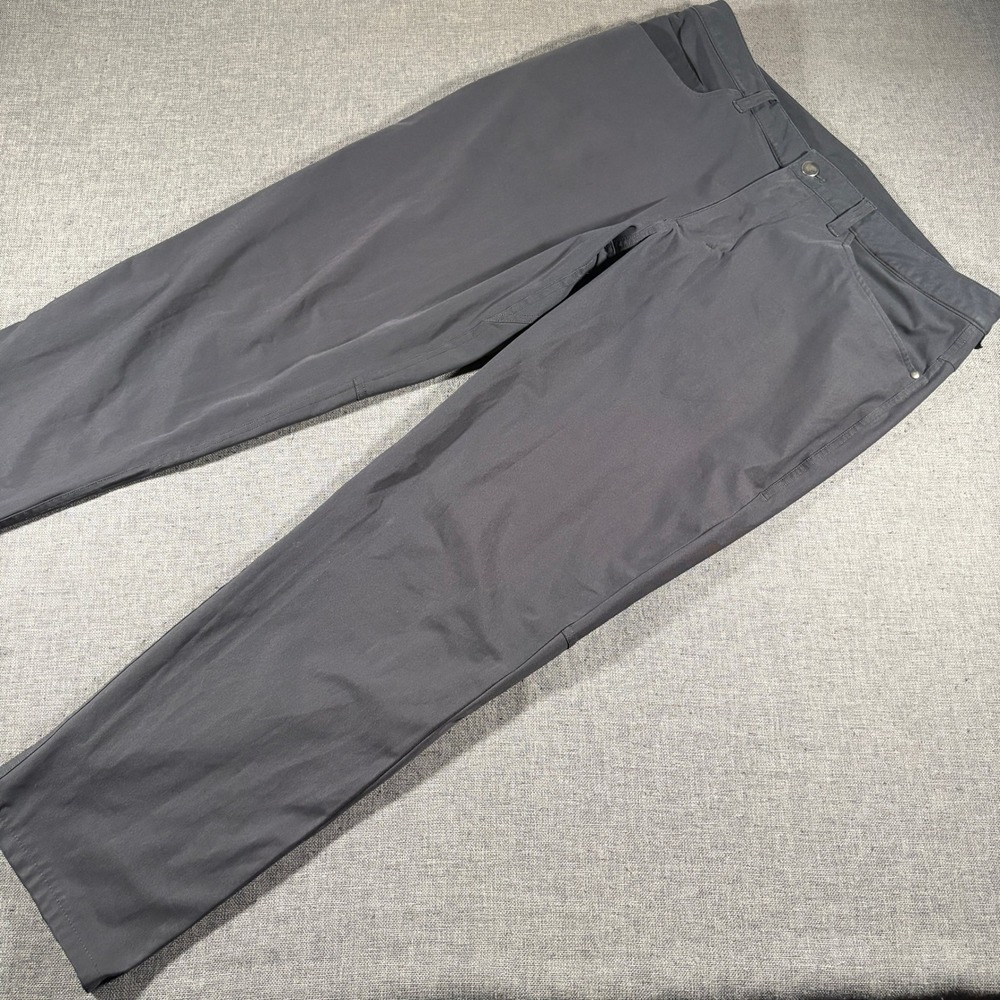 Lululemon Commission Pant Mens 34x29 Grey Warpstreme ABC Classic Fit Trousers